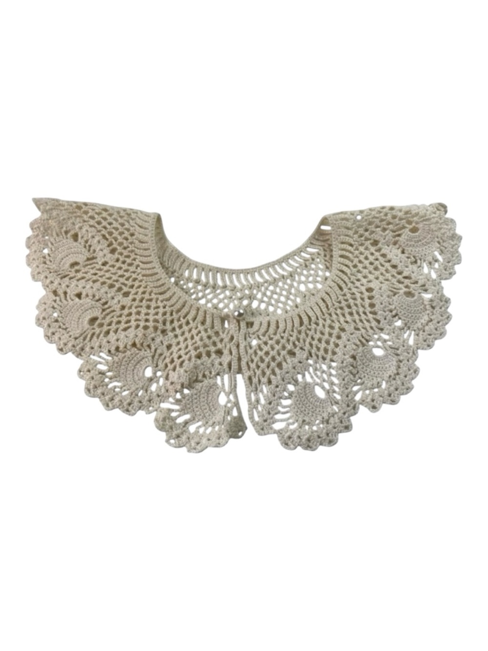 Vintage Crochet Lace Collar OS GrannyCore